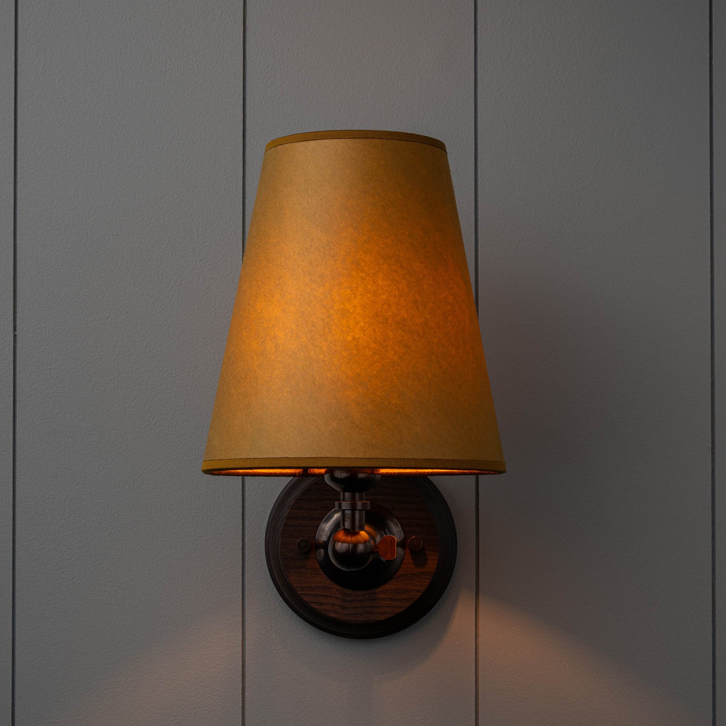 Wall Light With Lampshade & Lights 'ON' - By NiX