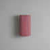 image of Stitch In Time Wall Light in Burgundy with Muted Pink Trim