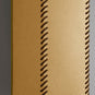 Stitch In Time Wall Light in Mustard with Antique Gold Trim, Stitch Closeup - NiX By Nicola Harding & Co.