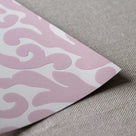 Edge Finishing Closeup of Rose Pink Wallpaper - Nicola Harding & Co.