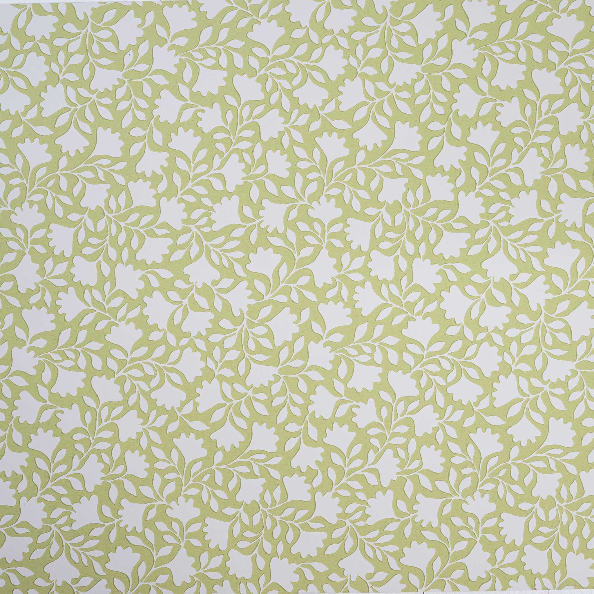  Ginko Wallpaper in Moss Green 