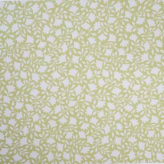 Ginko Wallpaper in Moss Green