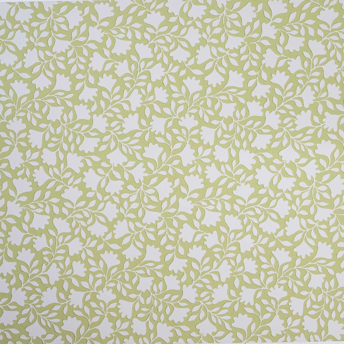 Ginko Wallpaper in Moss Green - Nicola Harding