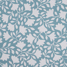 Closeup of Ginko Wallpaper in Peacock - Nicola Harding