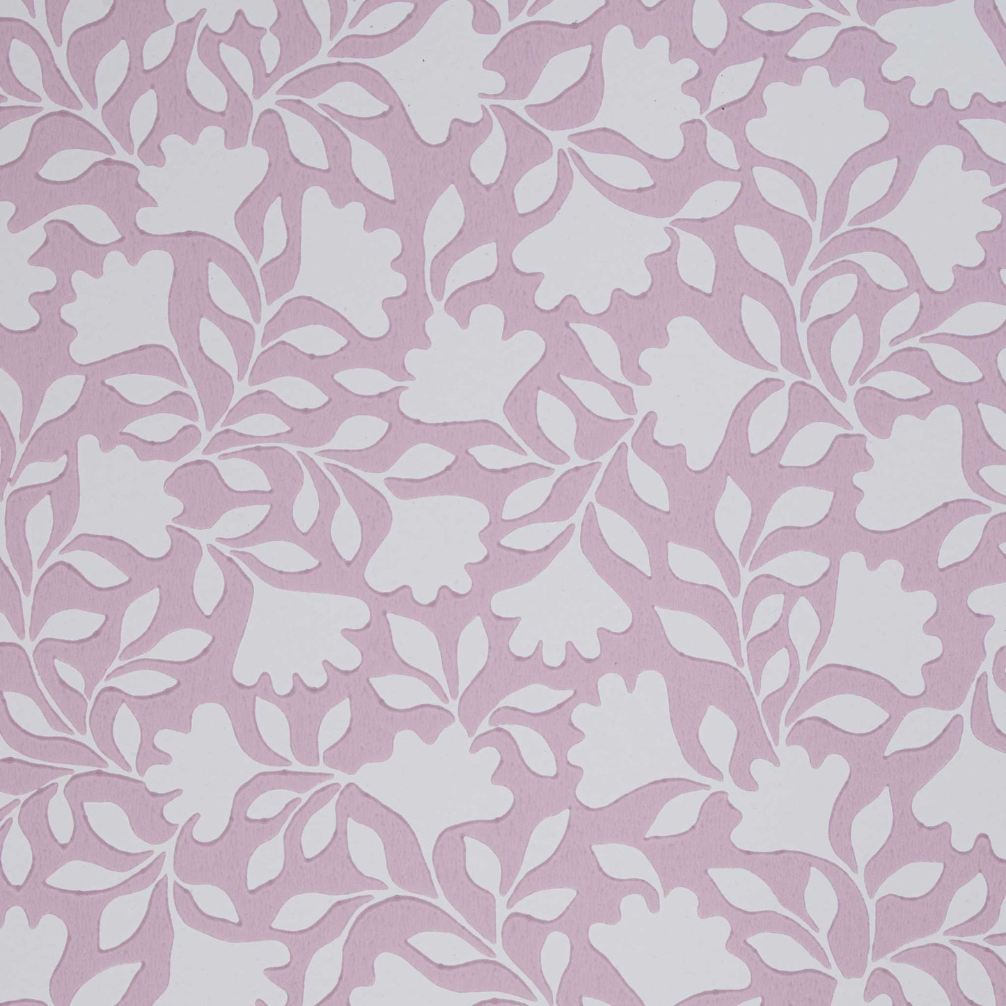 Design Texture Closeup of Ginko Wallpaper in Rose Pink - Nicola Harding