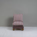 image of Perch Slipper Armchair in Laidback Linen Damson Frame, with Slow Lane Berry Seat
