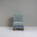 image of Perch Slipper Armchair in Well Plaid Frame and Intelligent Velvet Mineral Seat