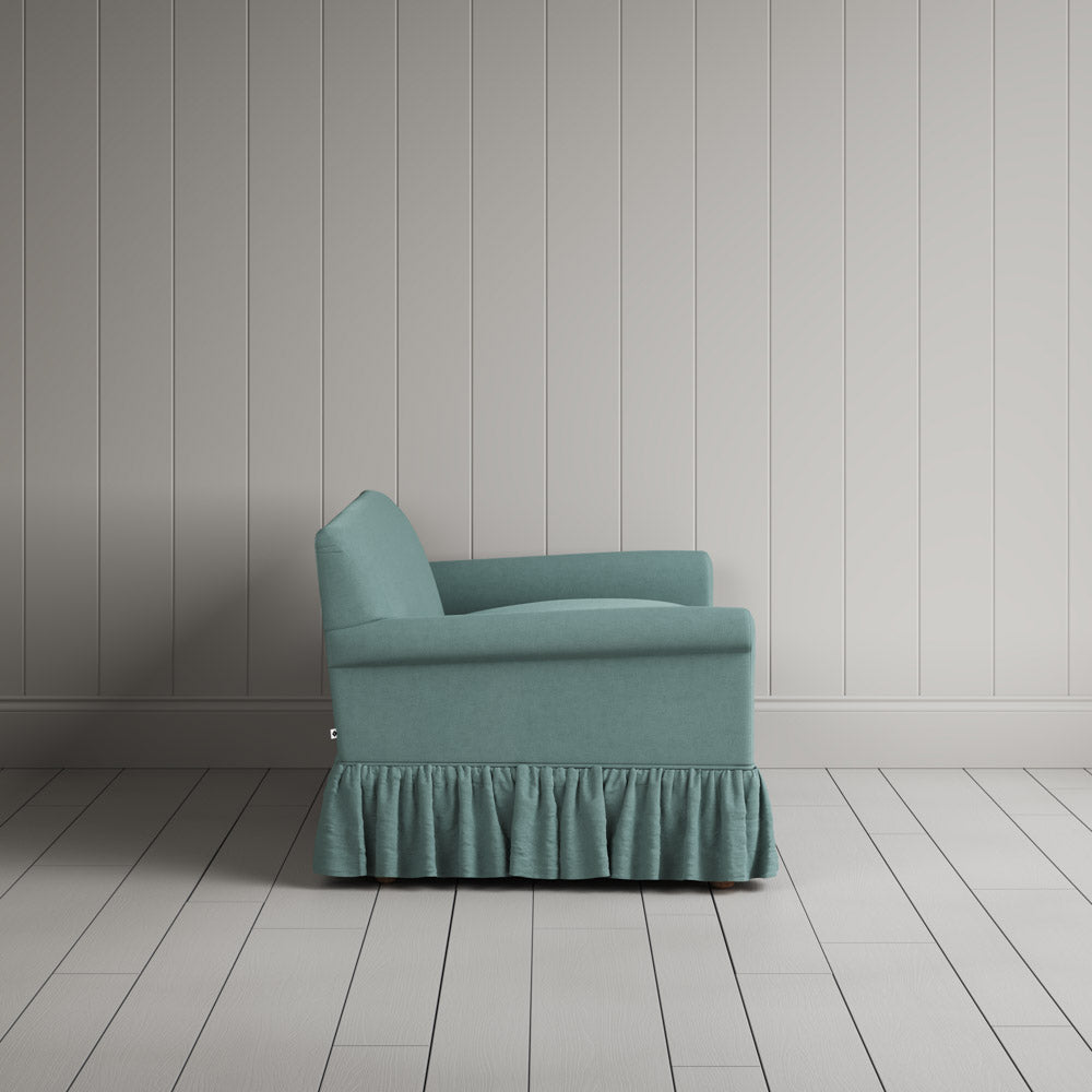  Curtain Call 2 Seater Sofa in Laidback Linen Cerulean 