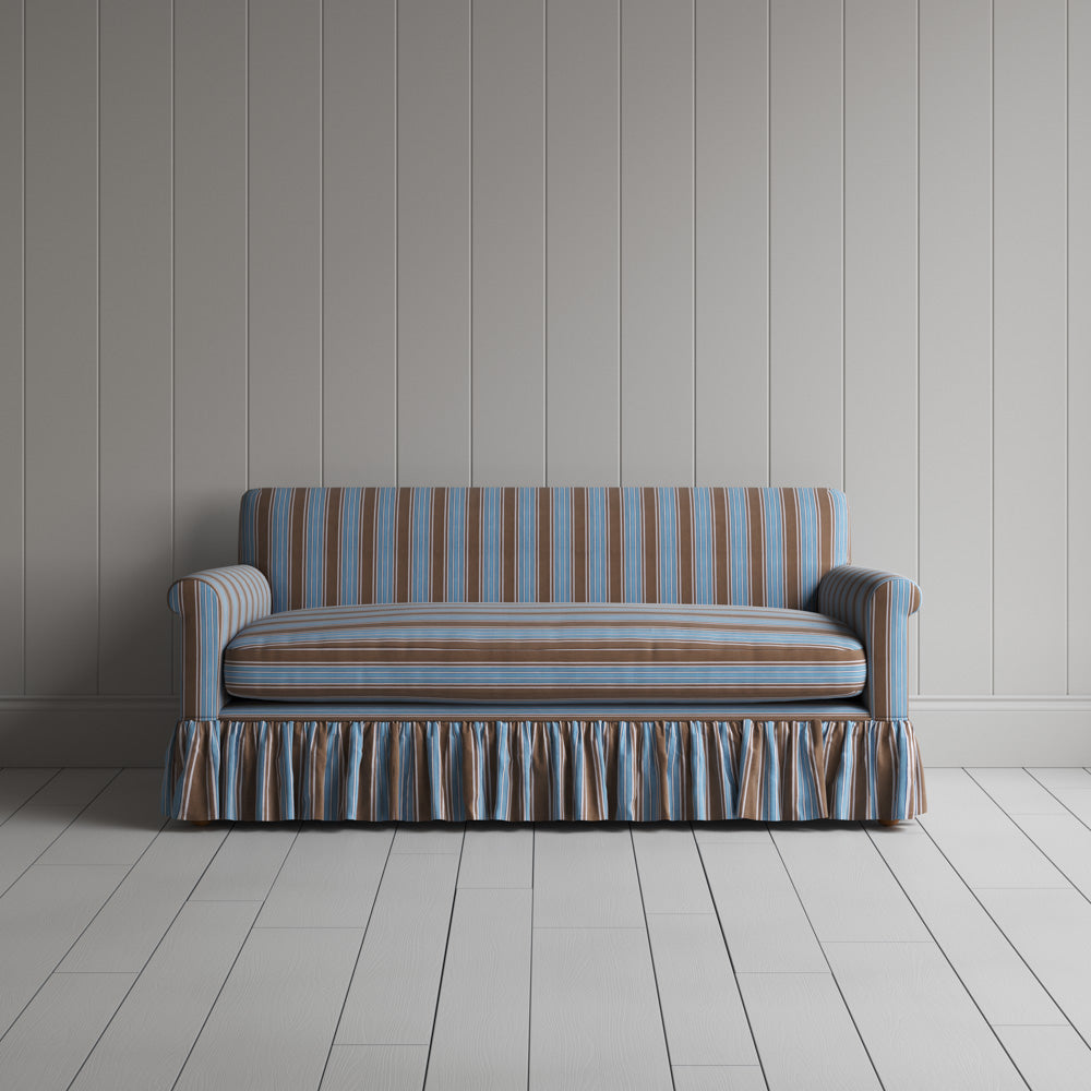  Curtain Call 2 Seater Sofa in Regatta Cotton, Blue 