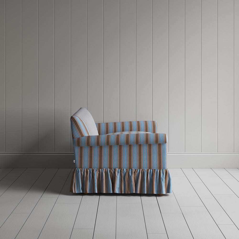  Curtain Call 2 Seater Sofa in Regatta Cotton, Blue 