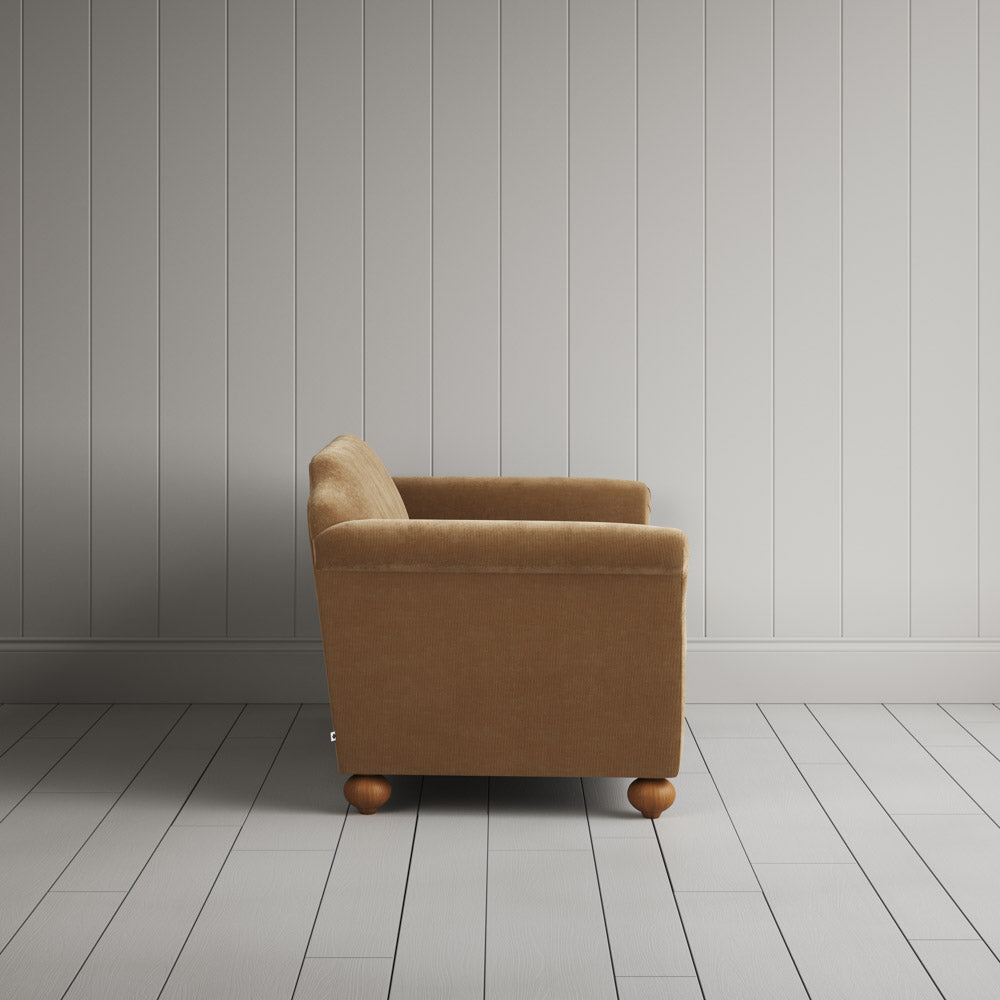  Dolittle 2 seater sofa in Classic Corduroy Stone Beige Frame and Regatta Charcoal Seat 