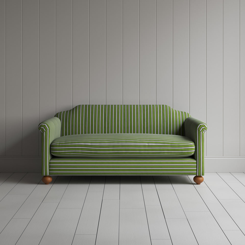  Dolittle 2 Seater Sofa in Colonnade Cotton, Green and Wine 