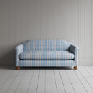 Dolittle 2 Seater Sofa in Square Deal Cotton, Blue Brown