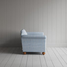 Dolittle 2 Seater Sofa in Square Deal Cotton, Blue Brown