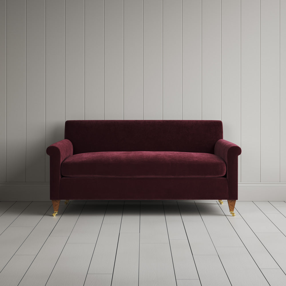  Front View of Idler 2 seater sofa in Classic Corduroy Cherry 