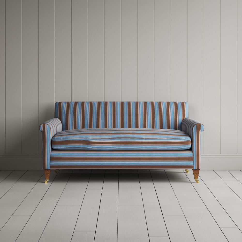 Idler 2 Seater Sofa in Regatta Cotton, Blue