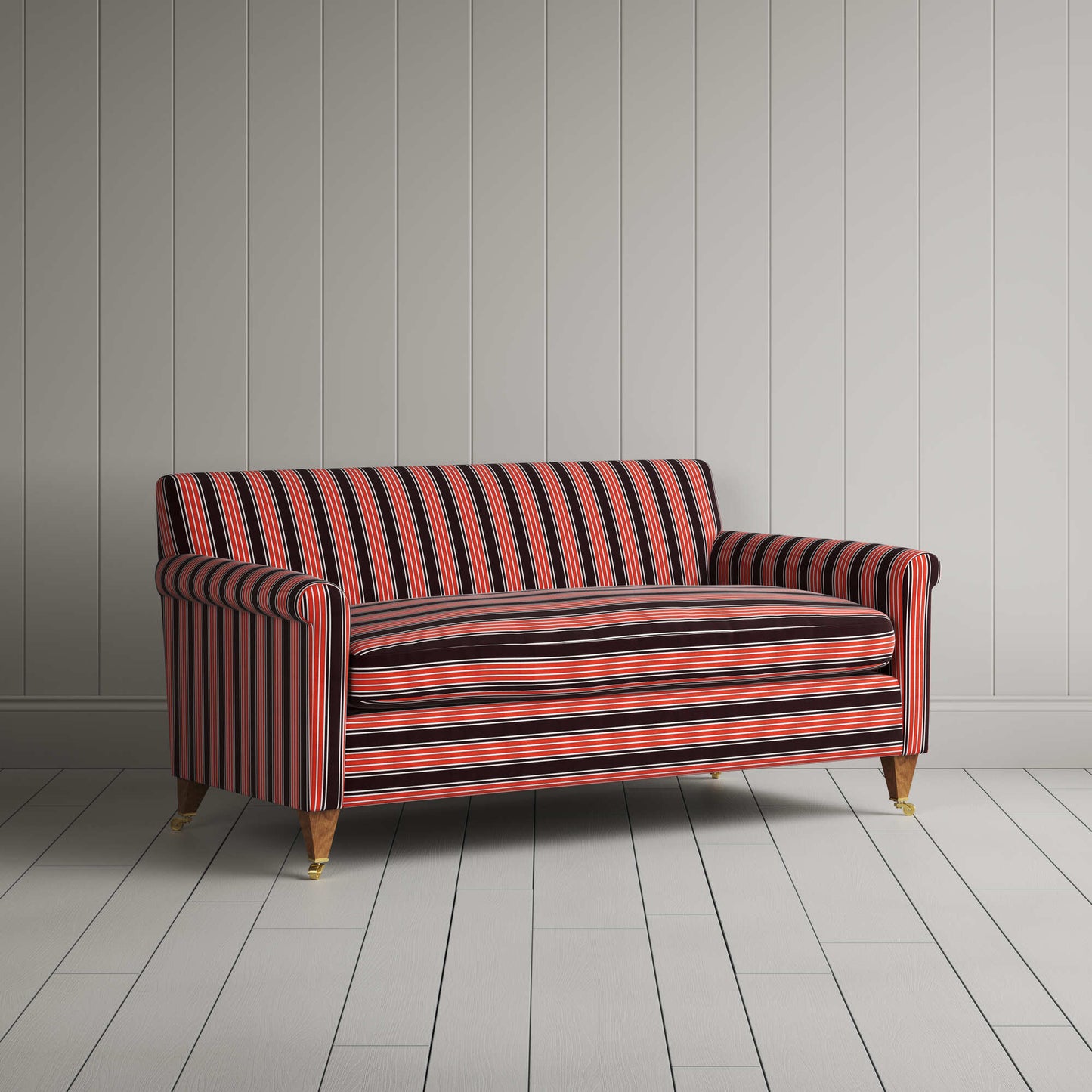 Idler 2 Seater Sofa in Regatta Cotton, Flame
