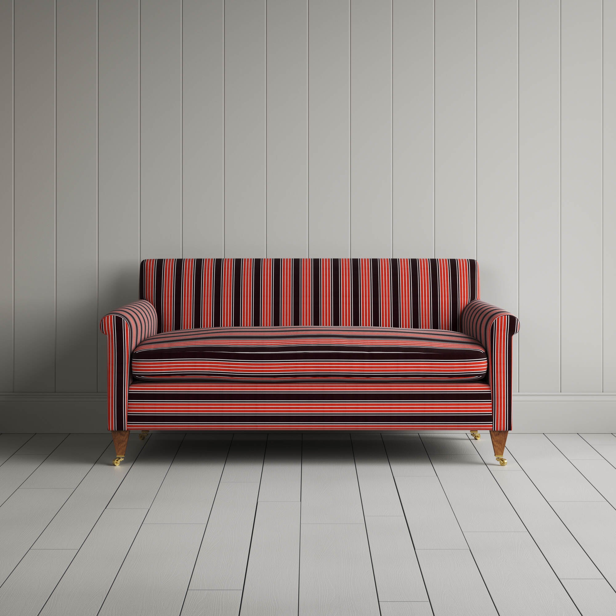  Idler 2 Seater Sofa in Regatta Cotton, Flame 