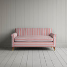 Idler 2 Seater Sofa in Slow Lane Cotton Linen, Berry