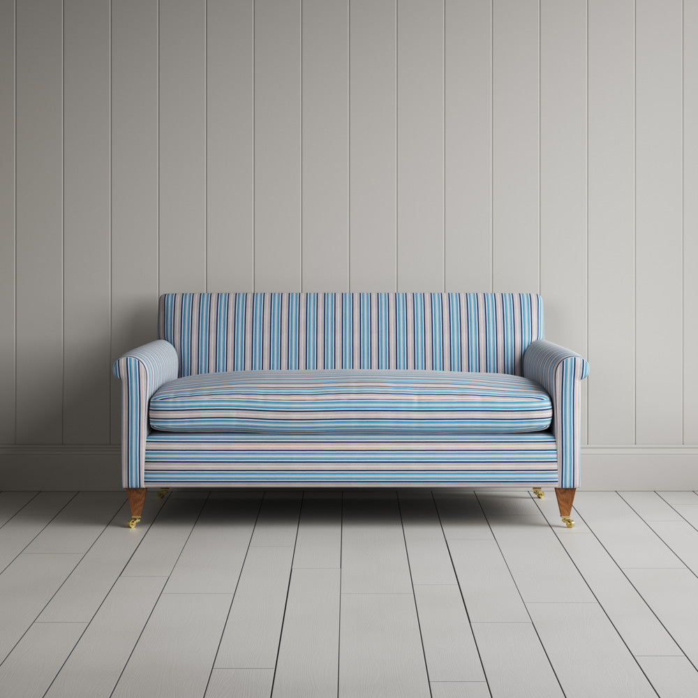  Idler 2 Seater Sofa in Slow Lane Cotton Linen, Blue 
