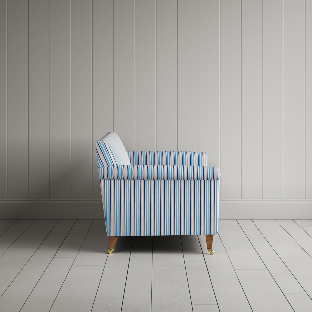  Idler 2 Seater Sofa in Slow Lane Cotton Linen, Blue 