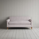 Idler 2 Seater Sofa in Ticking Cotton, Berry