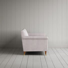 Idler 2 Seater Sofa in Ticking Cotton, Berry