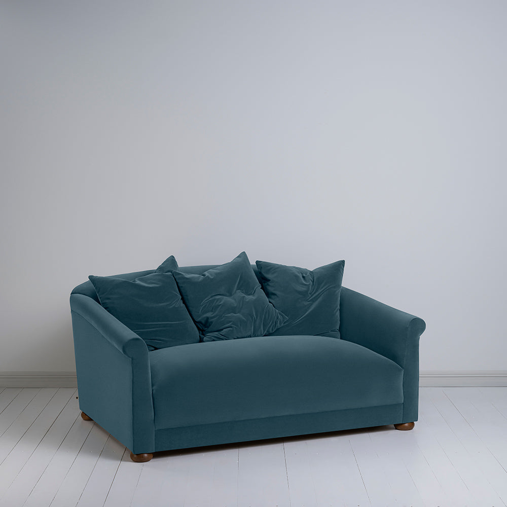  More the Merrier 2 Seater Sofa in Intelligent Velvet Aegean - Nicola Harding 