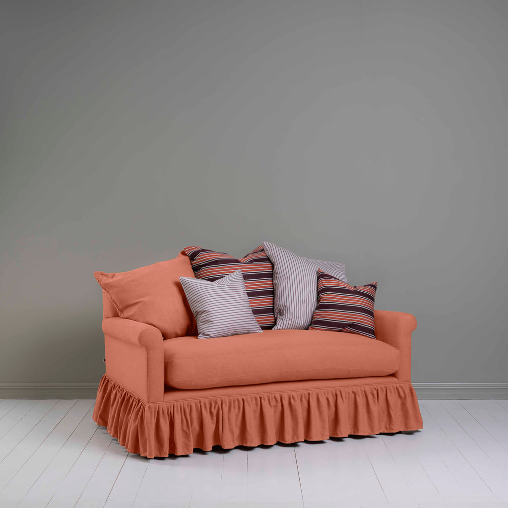  Curtain Call 2 Seater Sofa in Laidback Linen Cayenne 
