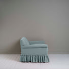  Curtain Call 2 Seater Sofa in Laidback Linen Cerulean Side View - NiX 