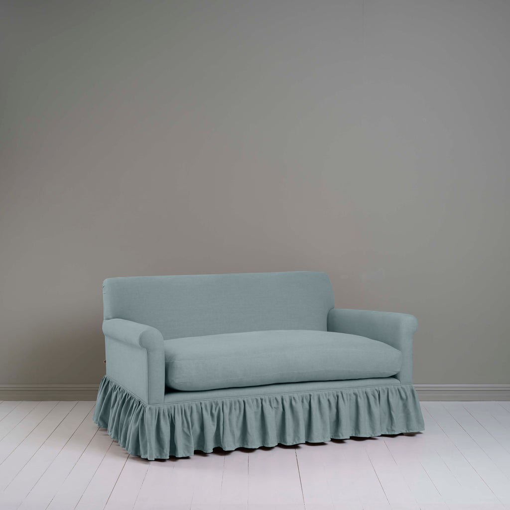  Curtain Call 2 Seater Sofa in Laidback Linen Cerulean - NiX 