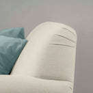  Curtain Call 2 Seater Sofa in Laidback Linen Dove Stitching Closeup - NiX 