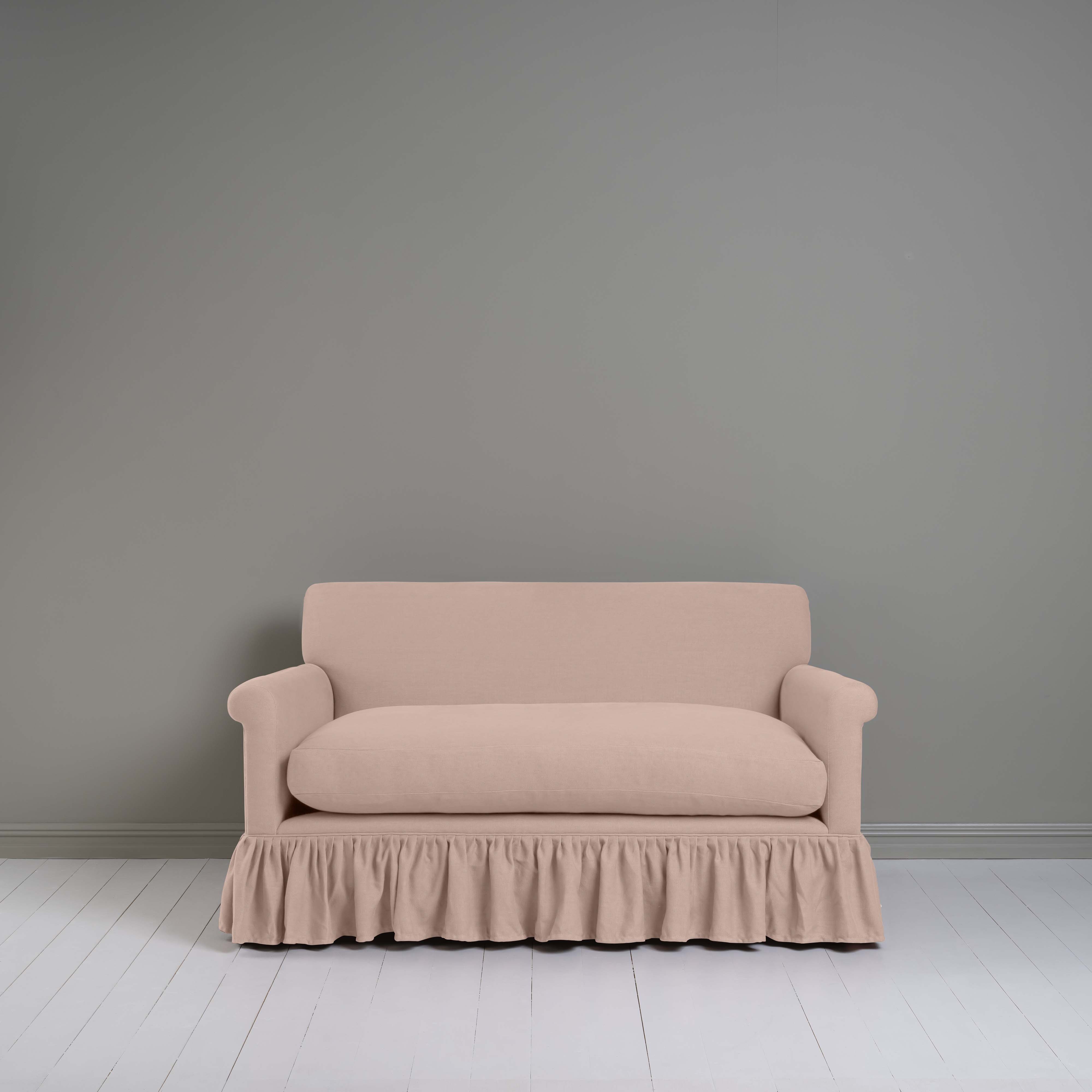  Curtain Call 2 Seater Sofa in Laidback Linen Dusky Pink 