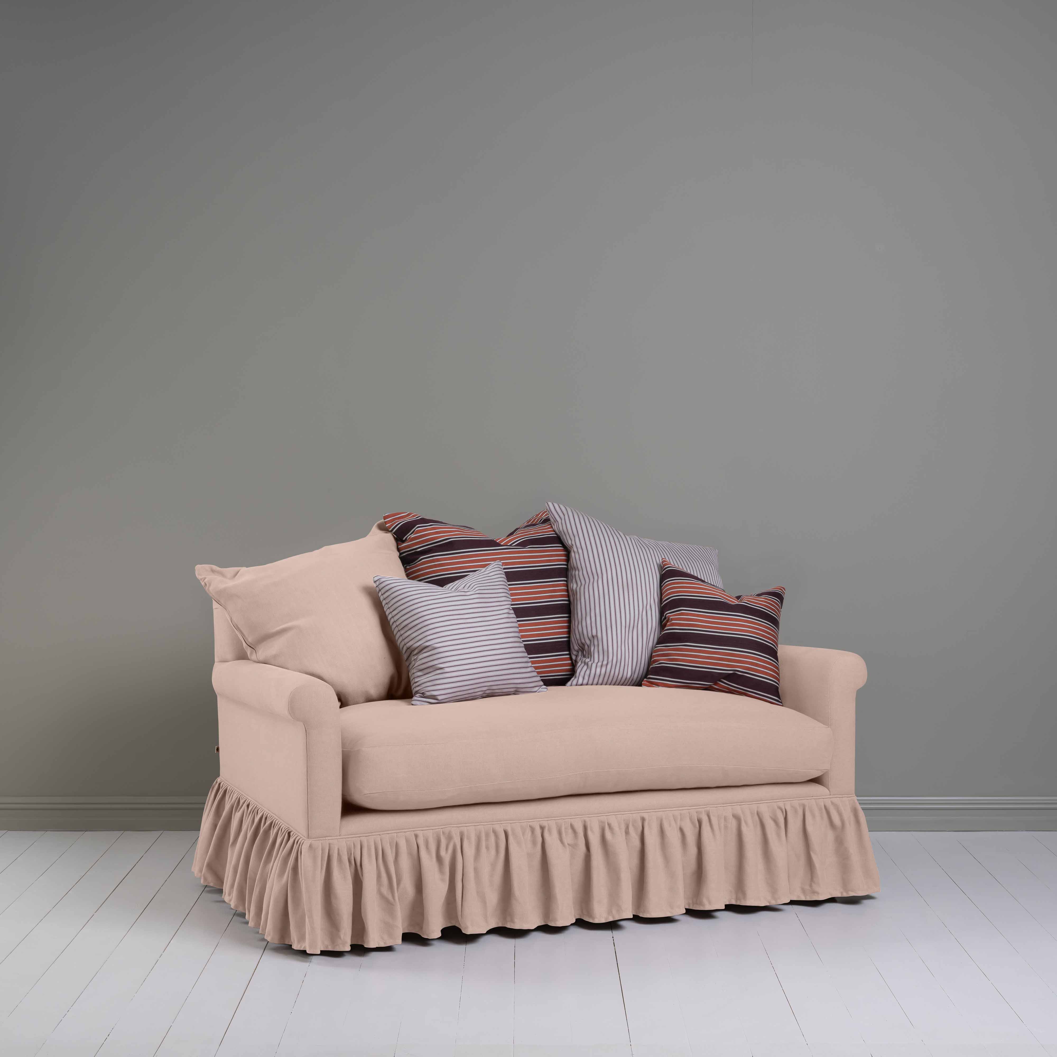  Curtain Call 2 Seater Sofa in Laidback Linen Dusky Pink 