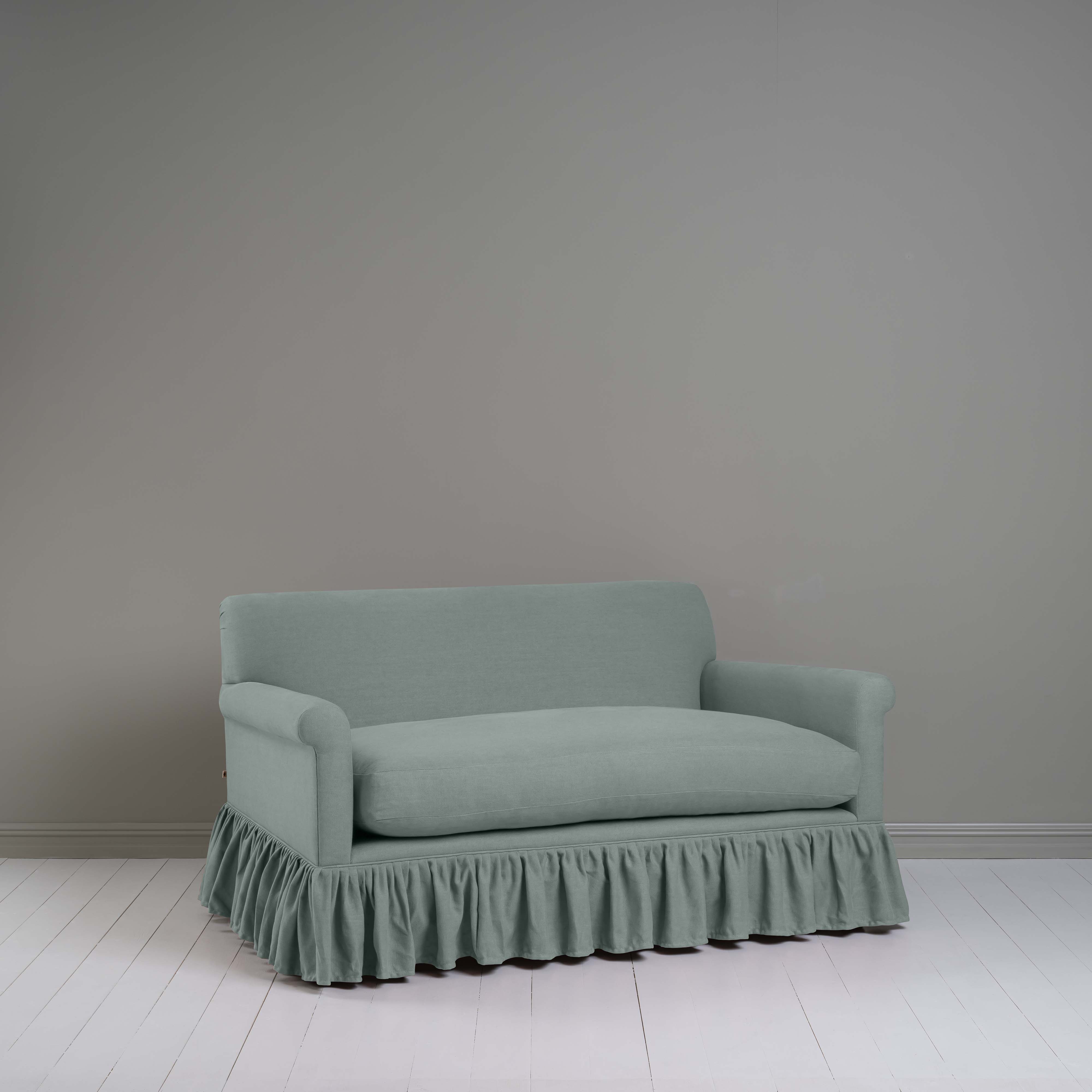  Curtain Call 2 Seater Sofa in Laidback Linen Mineral - Nicola Harding 
