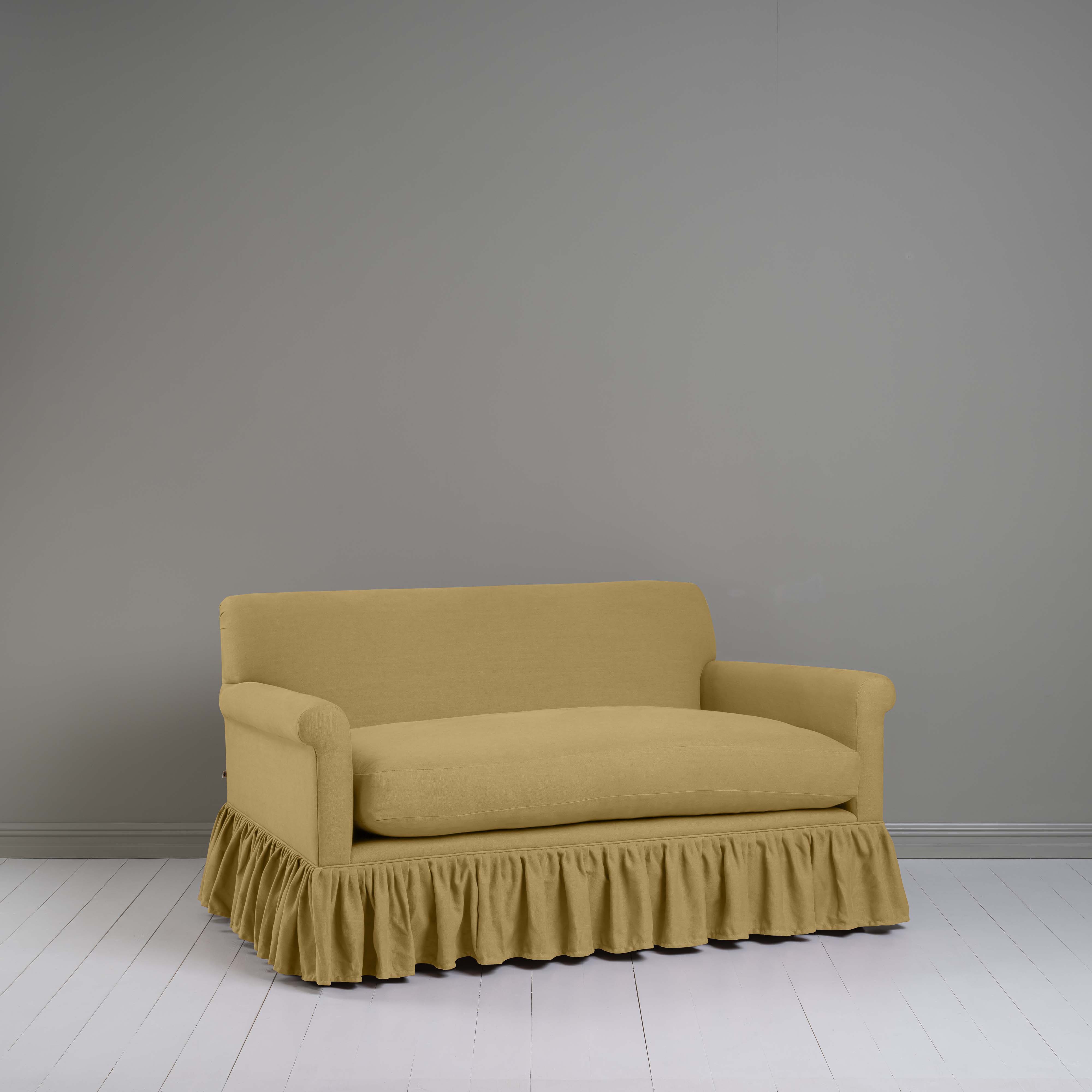  Curtain Call 2 Seater Sofa in Laidback Linen Ochre 