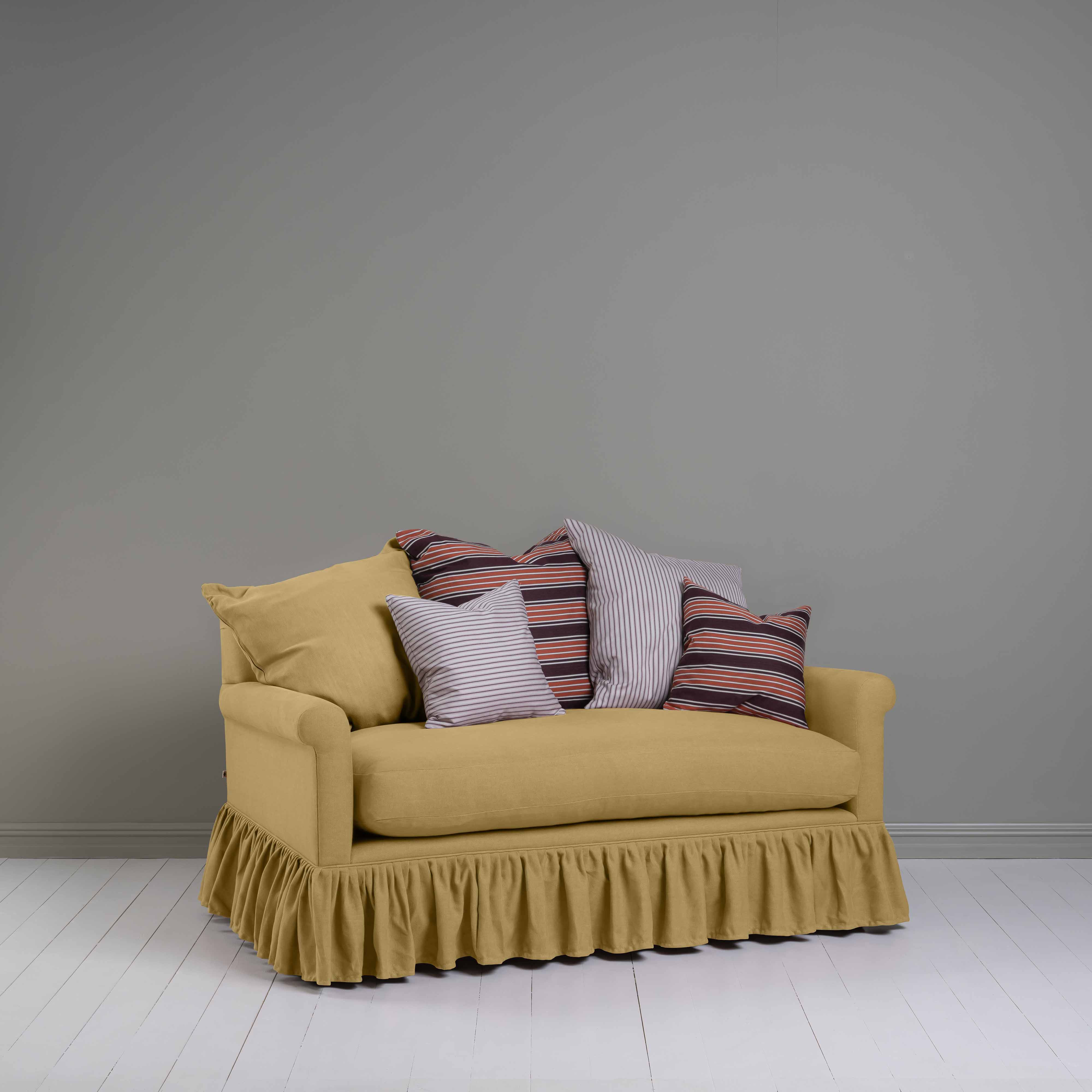  Curtain Call 2 Seater Sofa in Laidback Linen Ochre 