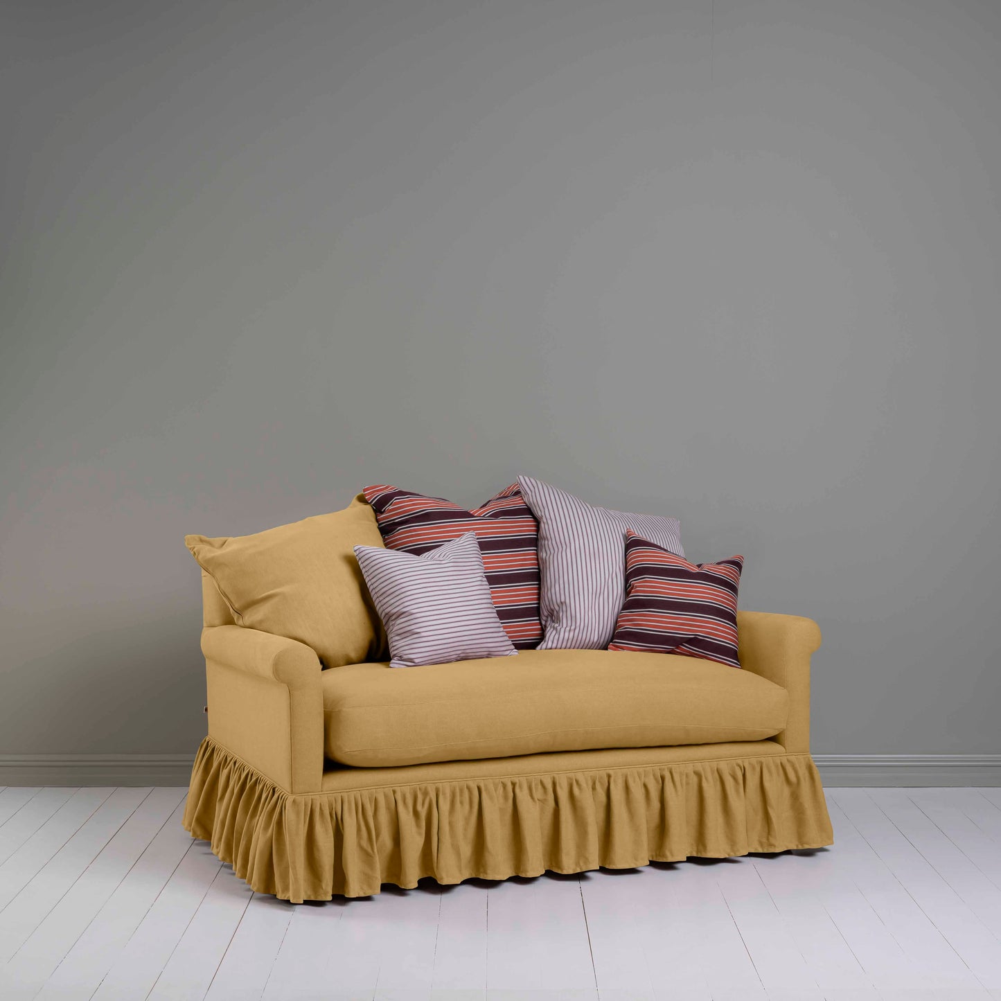 Curtain Call 2 Seater Sofa in Laidback Linen Ochre