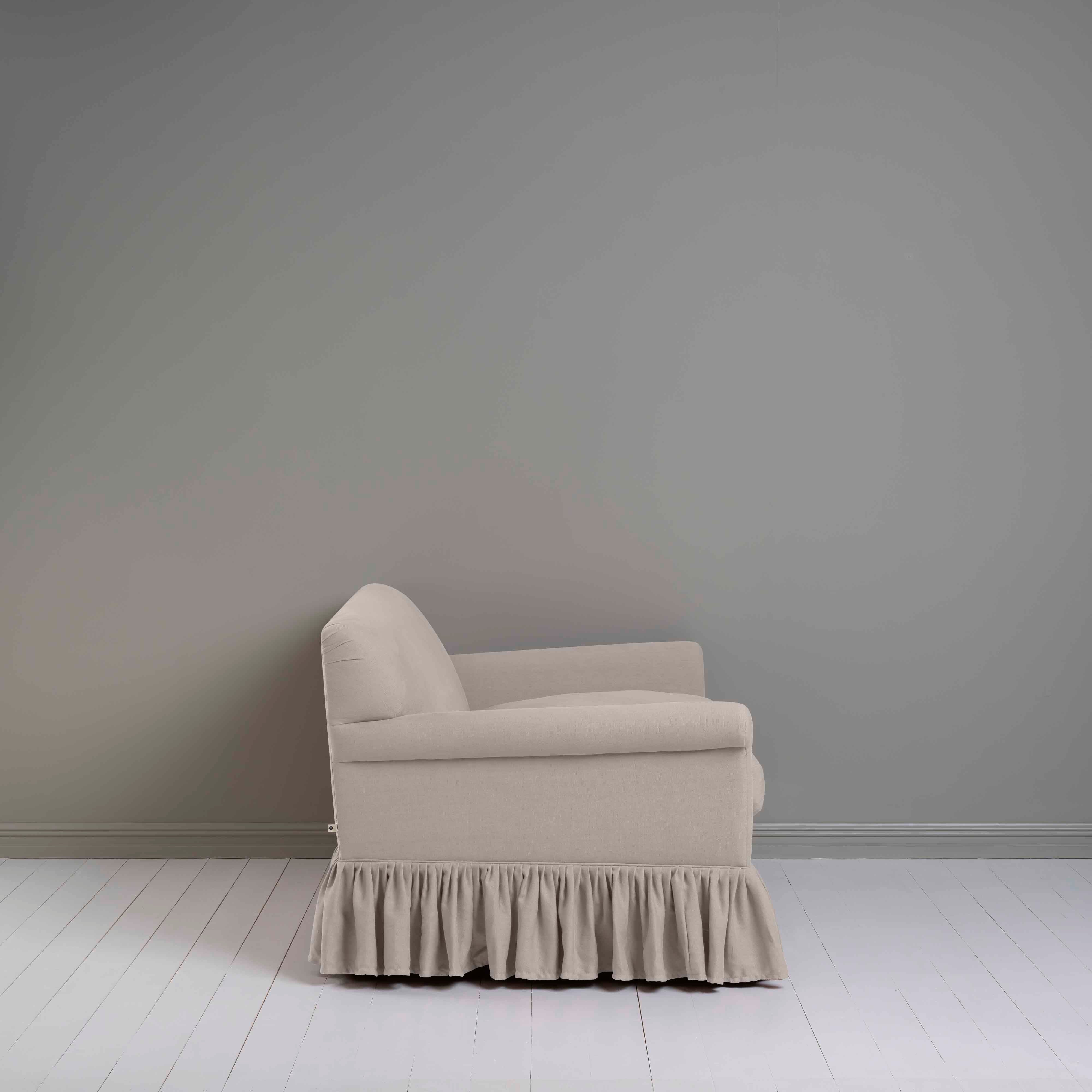  Curtain Call 2 Seater Sofa in Laidback Linen Pearl Grey - Nicola Harding 