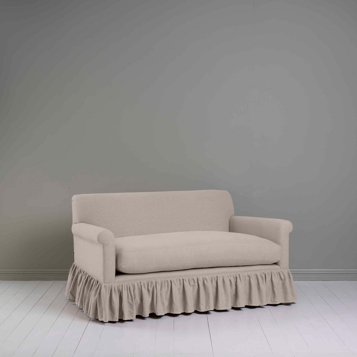 Curtain Call 2 Seater Sofa in Laidback Linen Pearl Grey