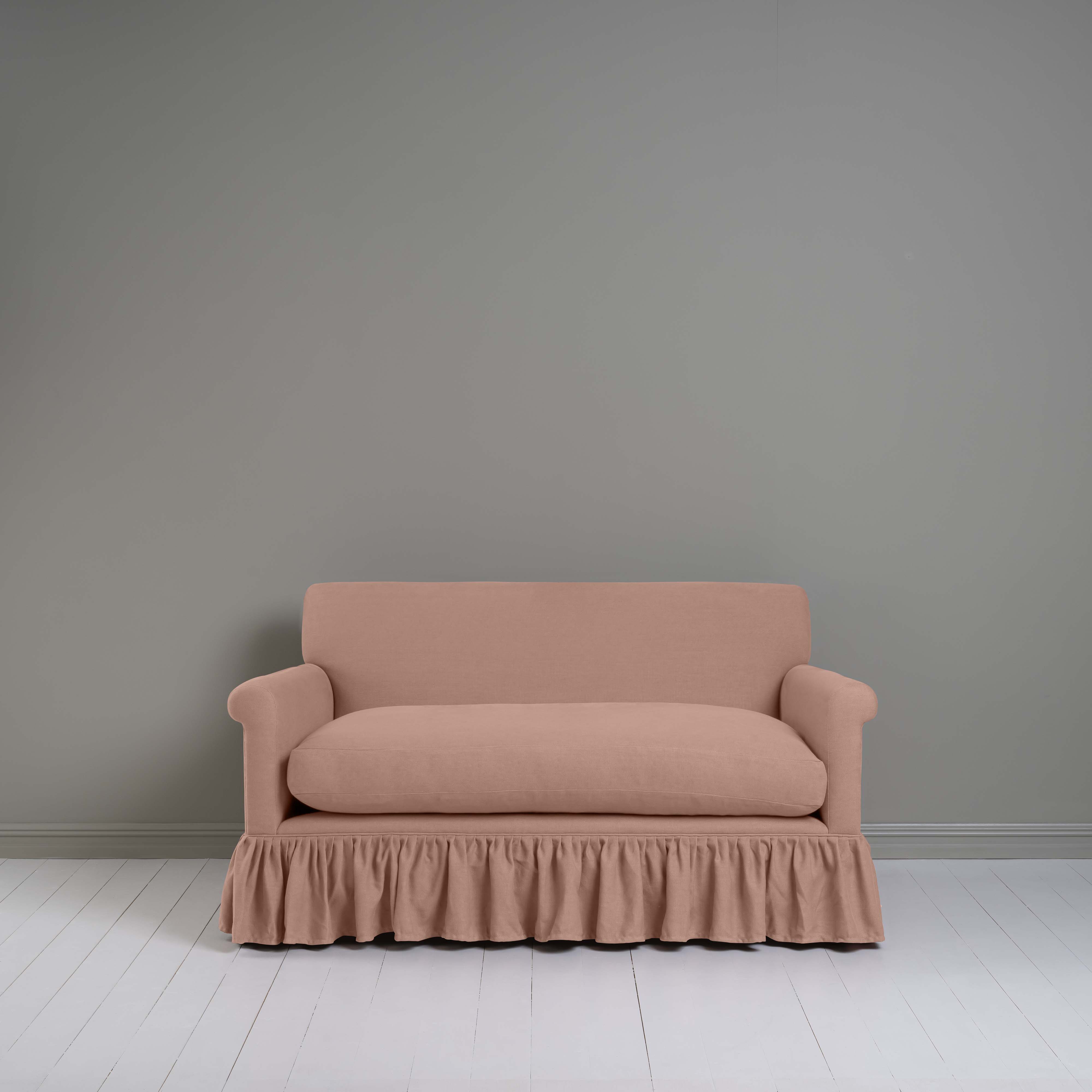  Curtain Call 2 Seater Sofa in Laidback Linen Roseberry - Nicola Harding 