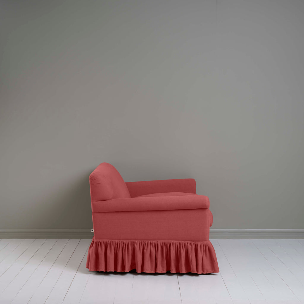  Curtain Call 2 Seater Sofa in Laidback Linen Rouge - Nicola Harding 