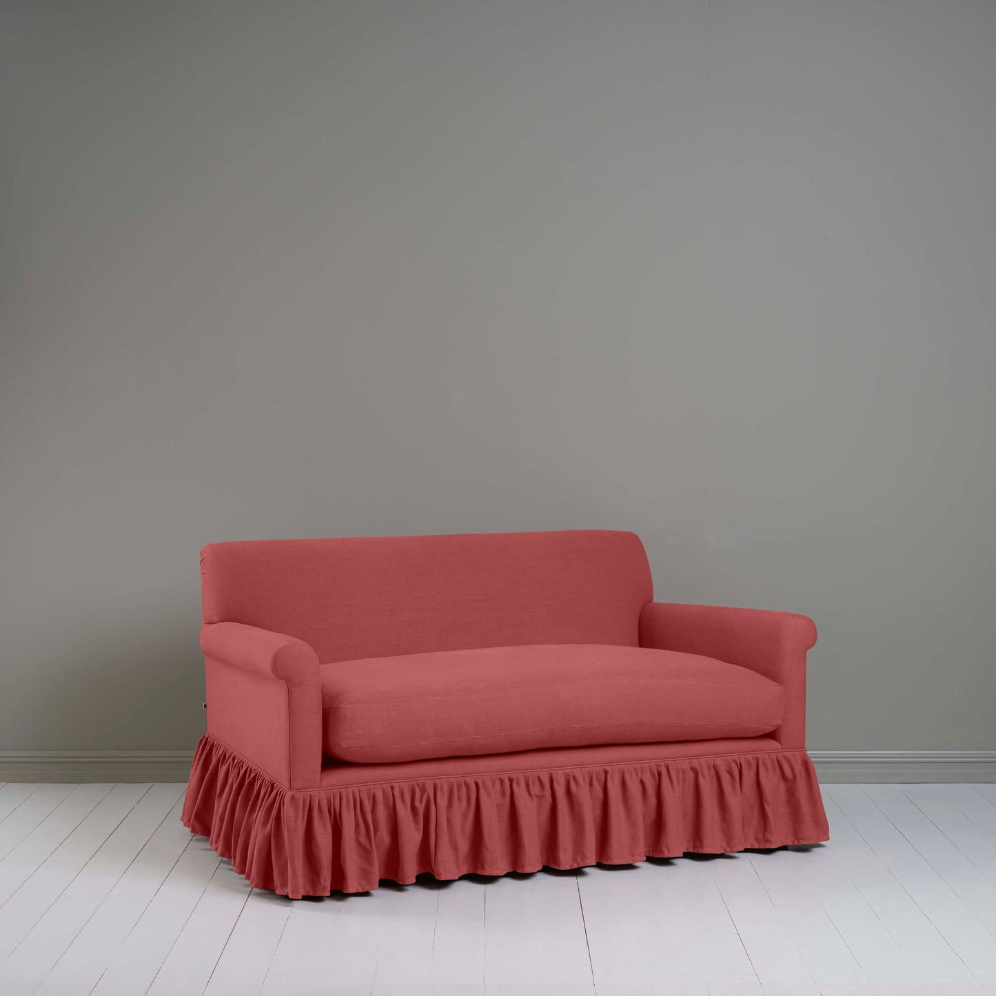 Curtain Call 2 Seater Sofa in Laidback Linen Rouge