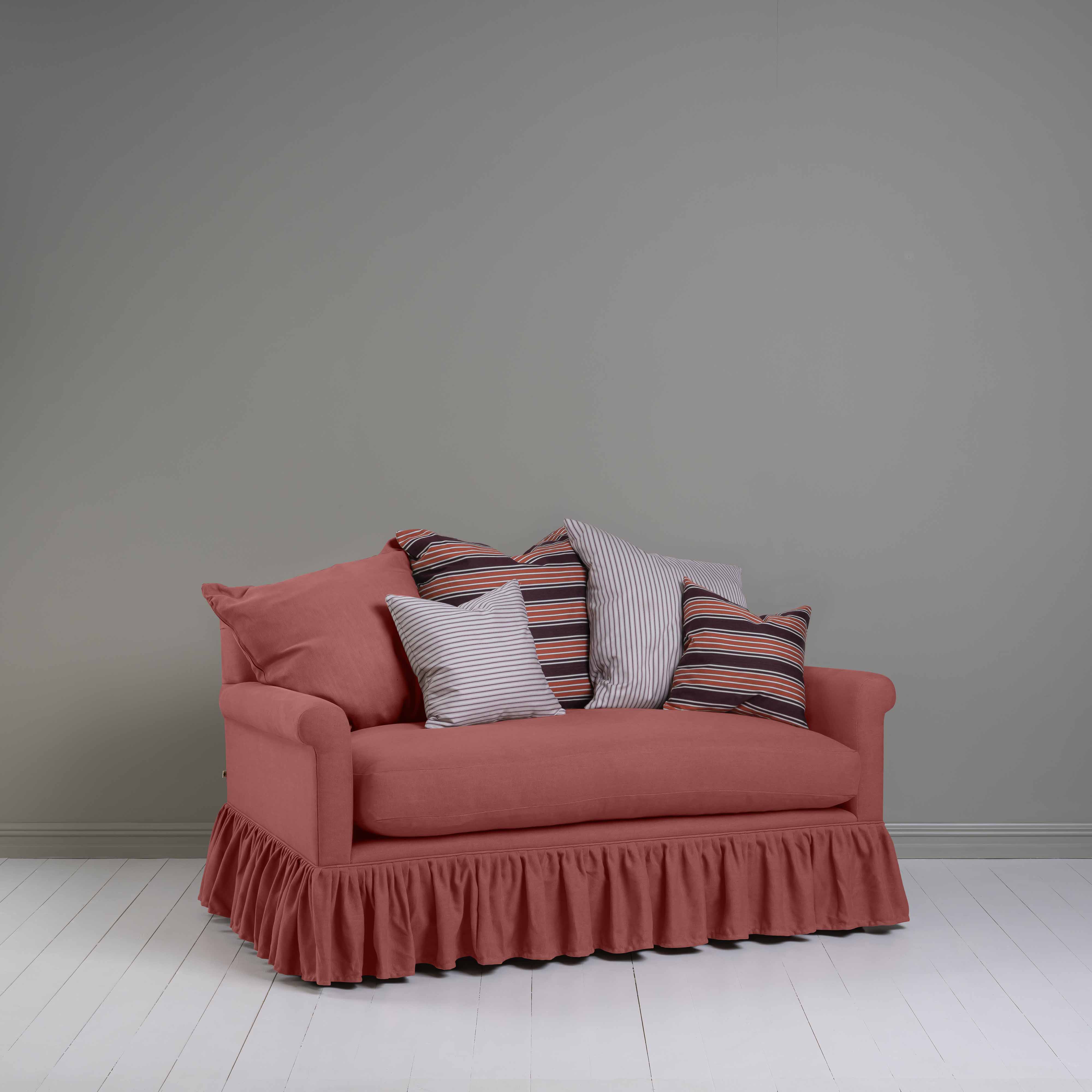  Curtain Call 2 Seater Sofa in Laidback Linen Rouge 