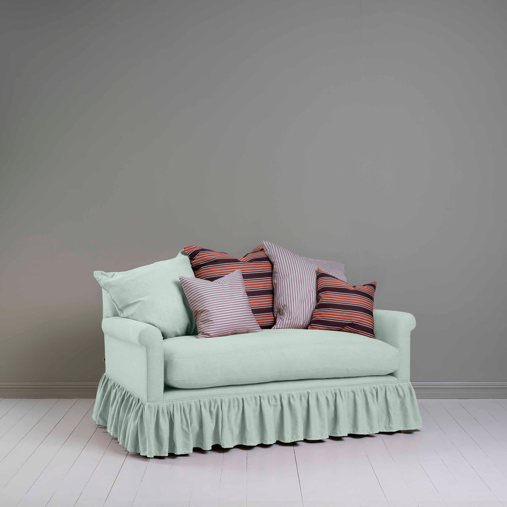  Curtain Call 2 Seater Sofa in Laidback Linen Sky - Nicola Harding 