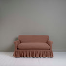  Curtain Call 2 Seater Sofa in Laidback Linen Sweet Briar, Front View - Nicola Harding 