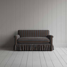  Curtain Call 2 Seater Sofa in Regatta Cotton, Charcoal, Front View - Nicola Harding 