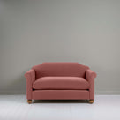  Dolittle 2-Seater Sofa in Intelligent Velvet Damson, Front View - Nicola Harding 