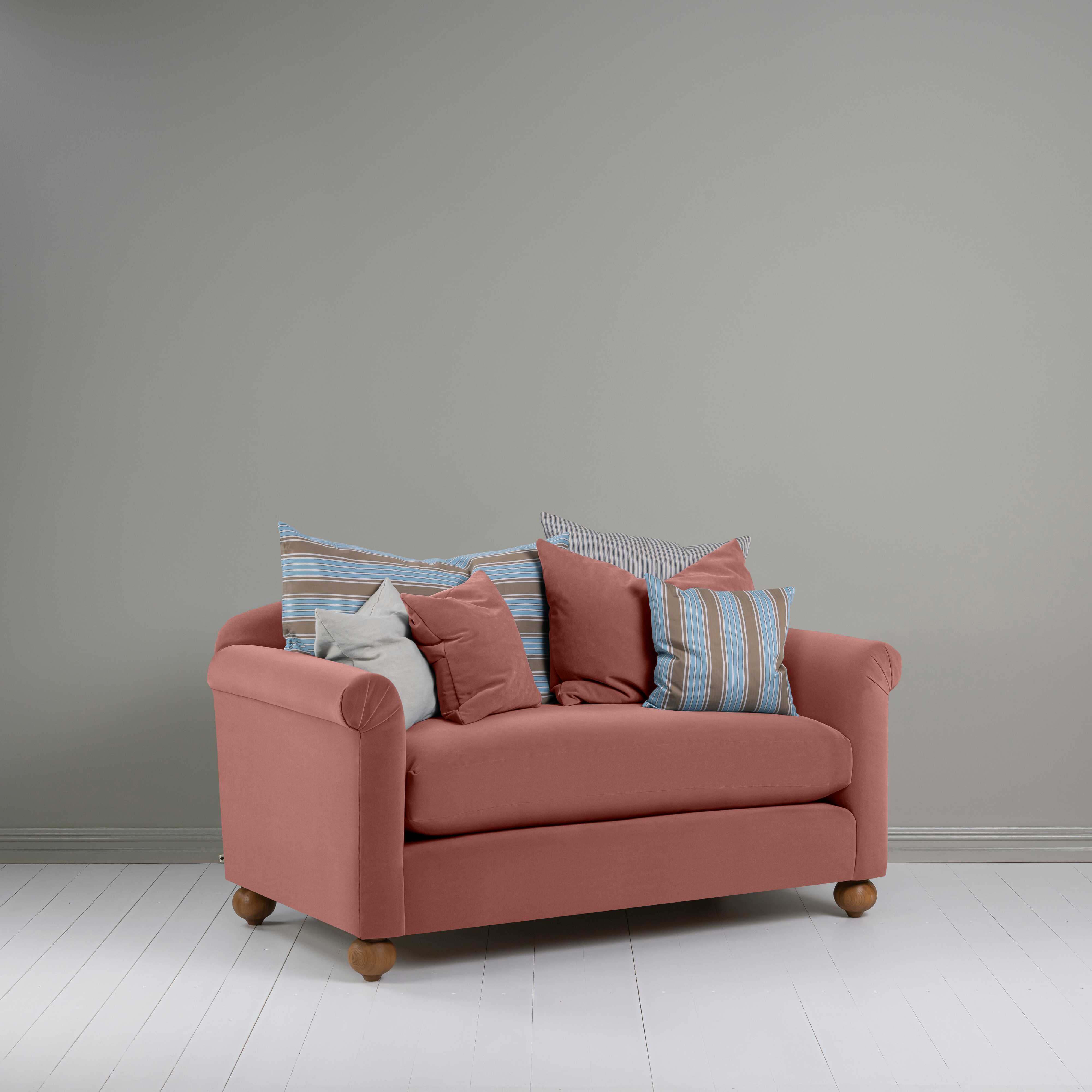  Dolittle 2 Seater Sofa in Intelligent Velvet Damson - Nicola Harding 