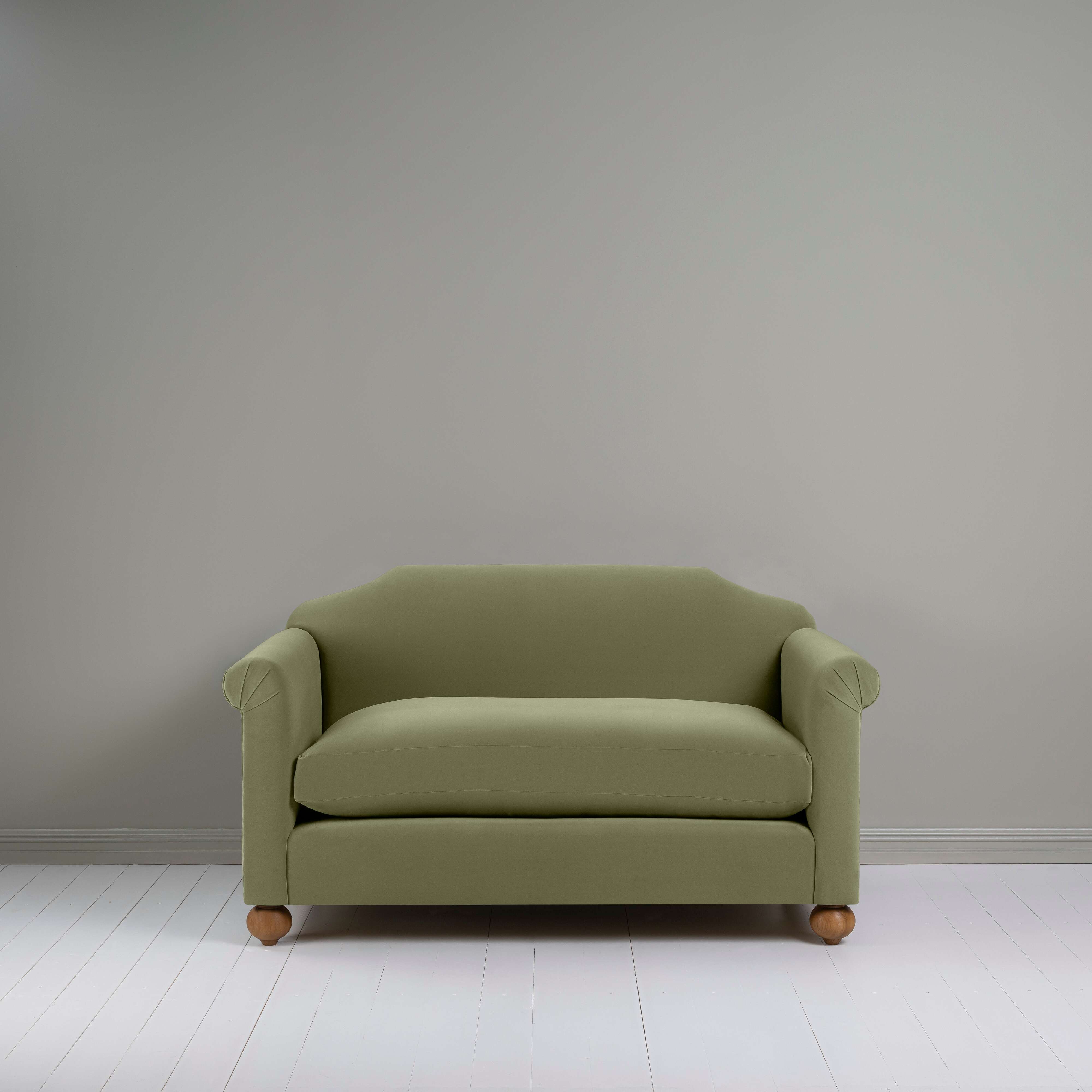  Dolittle 2 Seater Sofa in Intelligent Velvet Green Tea - Nicola Harding 